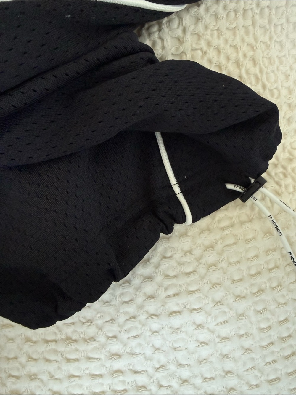 NWT Hot Mesh Black Drawstring Capri Pants XS - Picture 10 of 11
